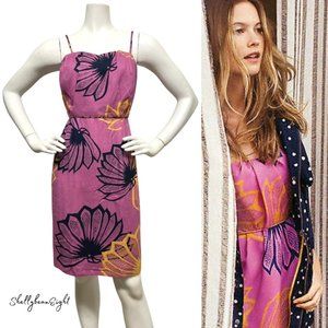 ANTHROPOLOGIE Agave Burst Pink Dress 10 8 NEW $188